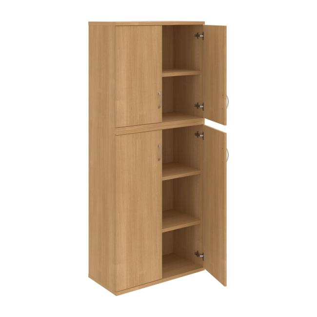 Strong shelf cabinet, 80x192x40 cm, oak/oak
