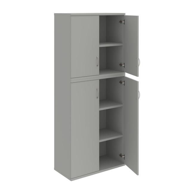 Strong shelf cabinet, 80x192x40 cm, gray/grey
