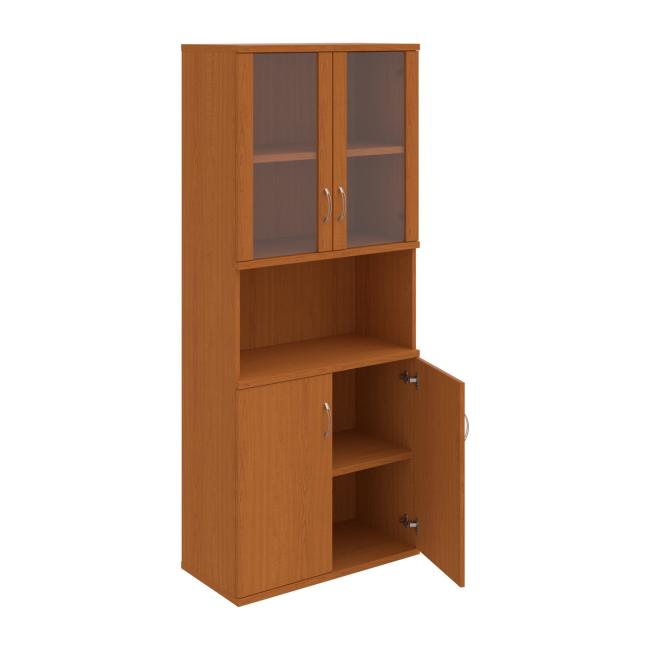 Strong shelf cabinet, 80x192x40 cm, cherry/cherry