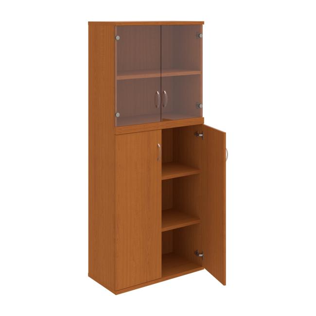 Strong shelf cabinet, 80x192x40 cm, cherry/cherry