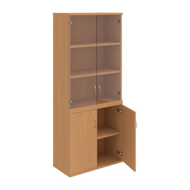 Strong bookcase, 80x192x40 cm, beech/beech