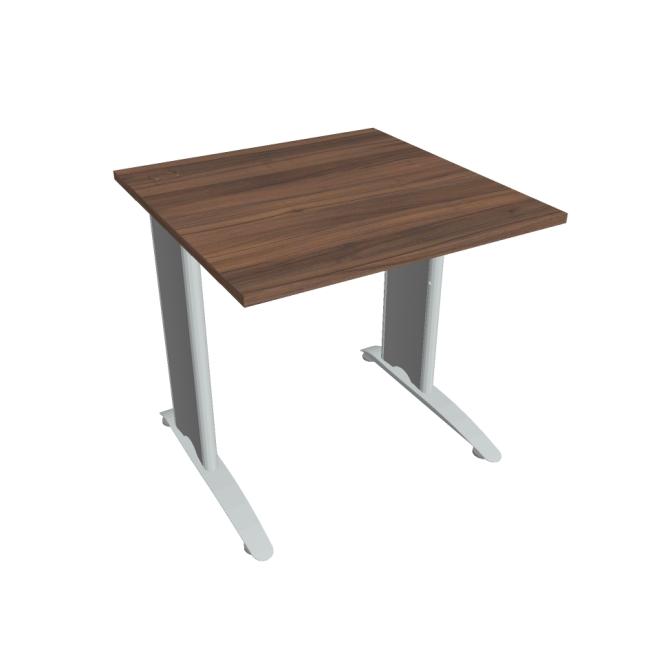 Flex desk, 80x75.5x80 cm, walnut/metal