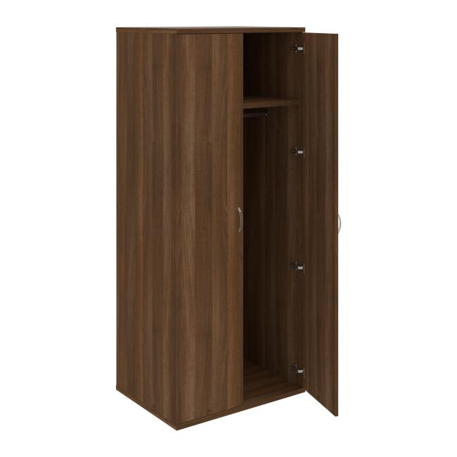 Wardrobe shelf cabinet Strong, 80x192x60 cm, walnut/walnut