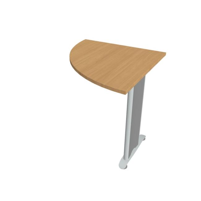 [ON580622] Doplnkový stôl Flex, ľavý, 80x75,5x80 cm, buk/kov