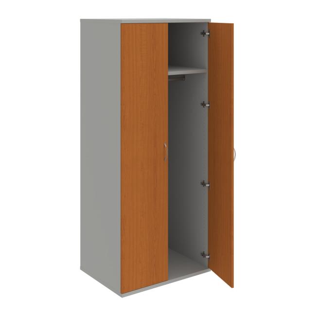 Wardrobe shelf cabinet Strong, 80x192x60 cm, cherry/grey