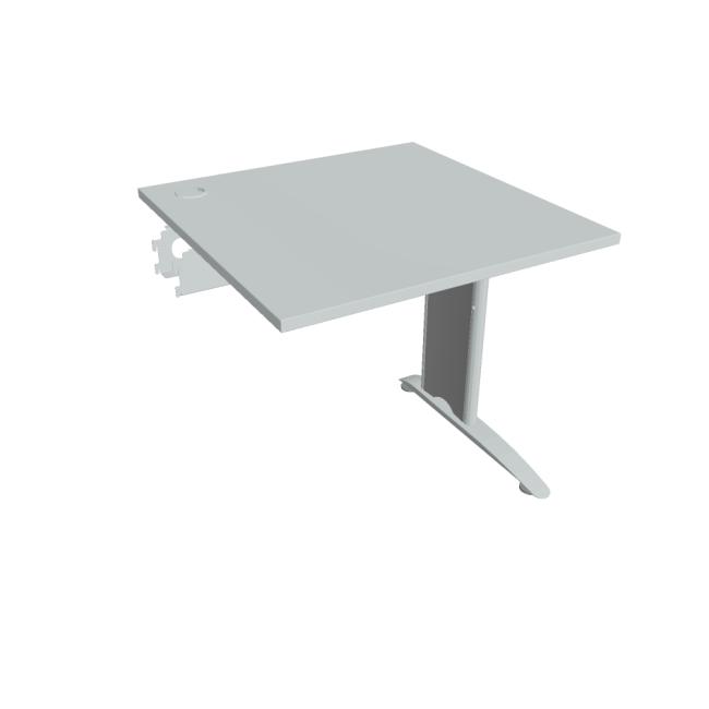 Flex desk, 80x75.5x80 cm, grey/metal