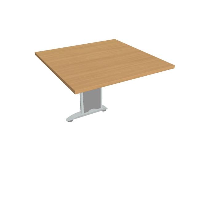Additional Flex table, 80x75.5x80 cm, beech/metal