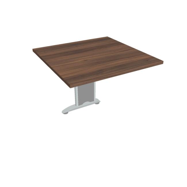 Additional table Flex, 80x75.5x80 cm, walnut/metal