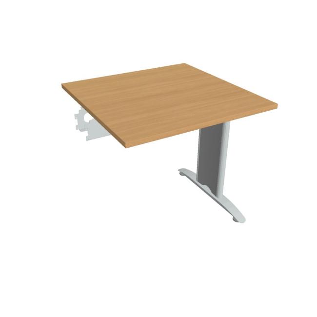 Flex conference table, 80x75.5x80 cm, beech/metal