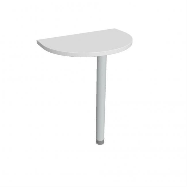 Additional table Gate, 60x75.5x40 cm, white/metal