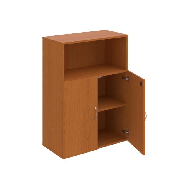 Drive shelf cabinet, lock, 80x111x42 cm, cherry/cherry