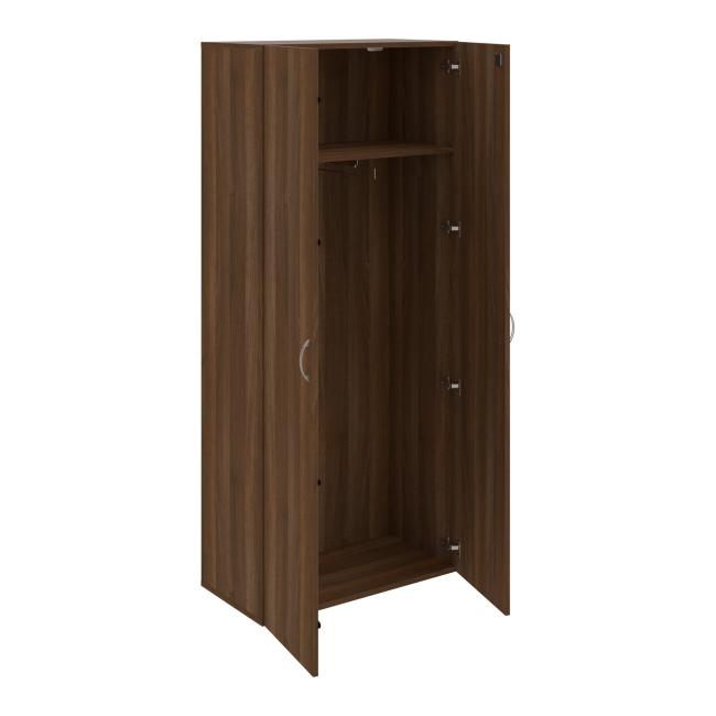 Drive wardrobe, lock, 80x185x42 cm, walnut/walnut