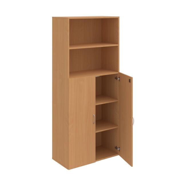 [ON680622] Policová skriňa Drive, zámok, 80x185x42 cm, buk/buk