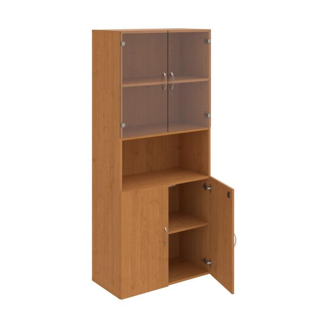 Drive shelf cabinet, lock, 80x185x42 cm, alder/alder