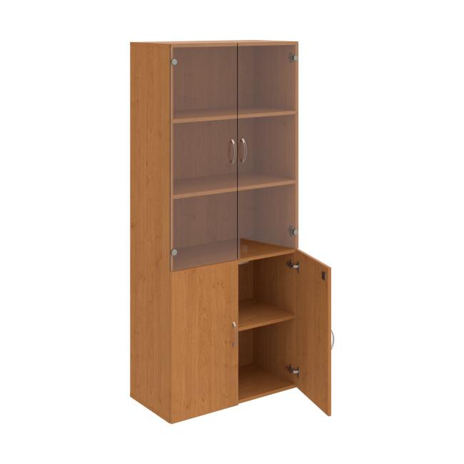 Drive shelf cabinet, lock, 80x185x42 cm, alder/alder