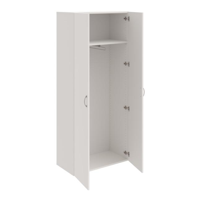 Drive wardrobe shelf, 80x185x42 cm, white/white
