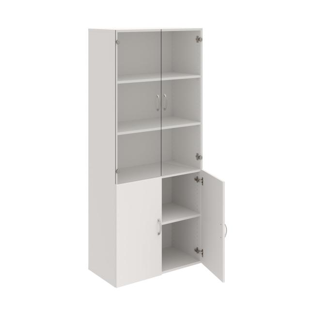 [ON800799] Drive shelf cabinet, 80x185x42 cm, white/white