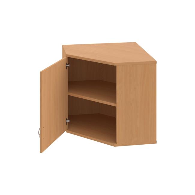 Strong corner cabinet, L, upper, 80x76.8x40 cm, beech/beech