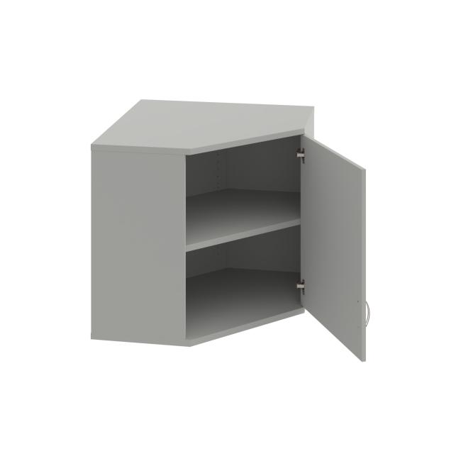 Corner cabinet Strong, P, upper, 80x76.8x40 cm, gray/grey
