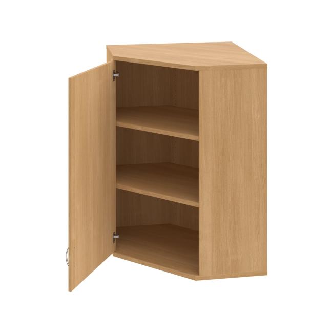 Strong corner cabinet, L, upper, 80x115.2x40 cm, oak/oak