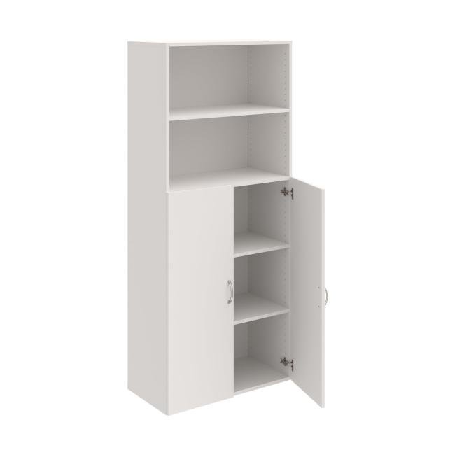 [ON801299] Drive shelf cabinet, 80x185x42 cm, white/white