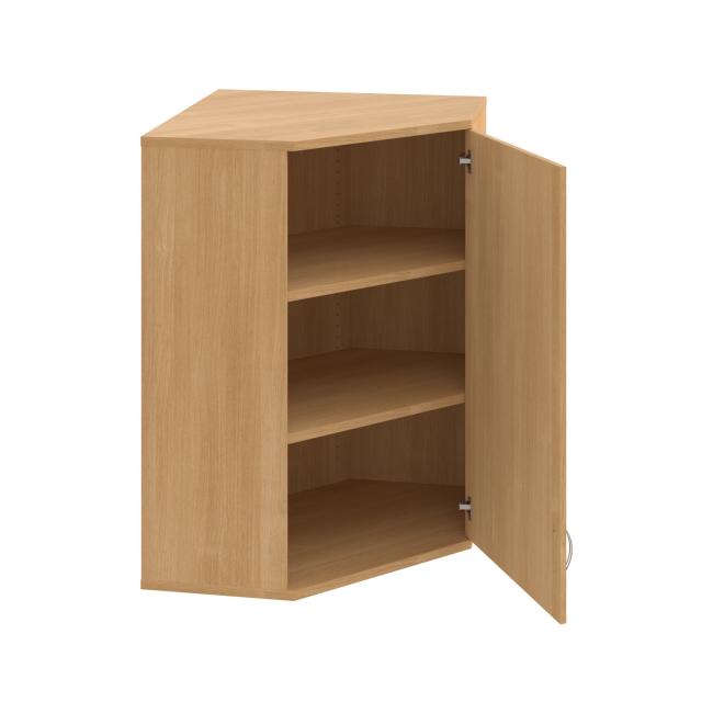 Strong corner cabinet, P, upper, 80x115.2x40 cm, oak/oak