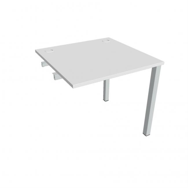Work table Uni k pozdź. chain, 80x75.5x80 cm, white/grey