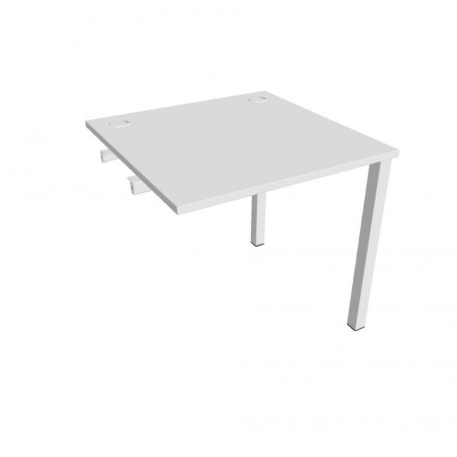 Work table Uni k pozdź. chain, 80x75.5x80 cm, white/white