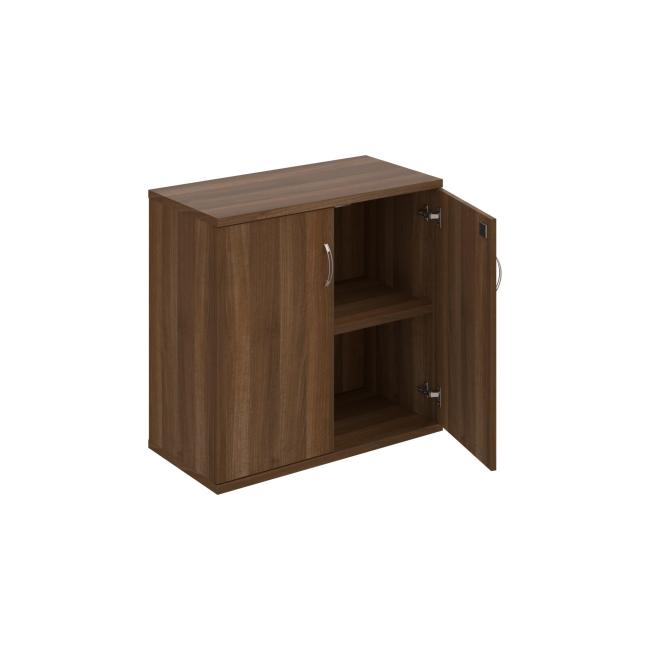 Strong shelf cabinet, lock, 80x76.8x40 cm, walnut/walnut