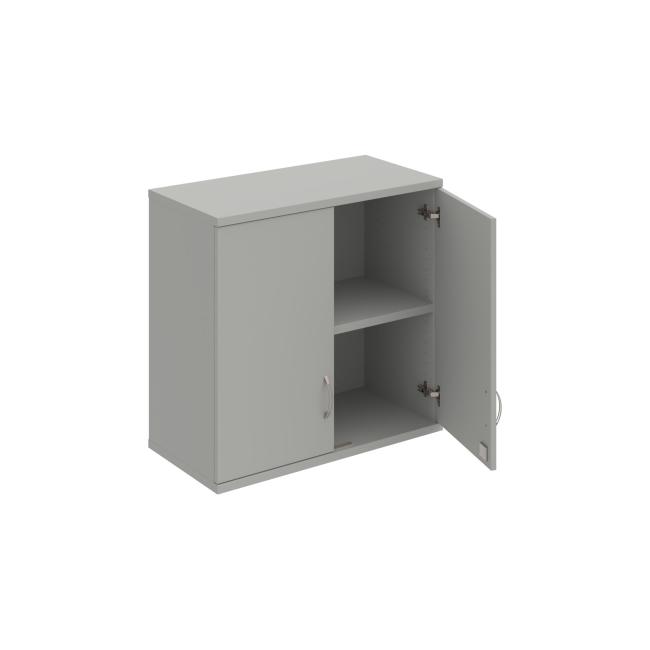 Strong shelf cabinet, lock, 80x76.8x40 cm, gray/grey