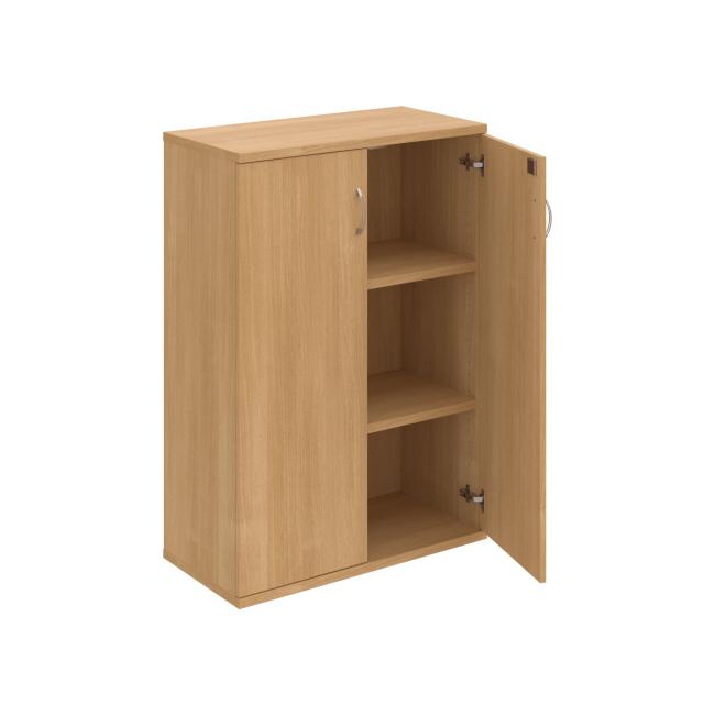 Strong shelf cabinet, lock, 80x115.2x40 cm, oak/oak