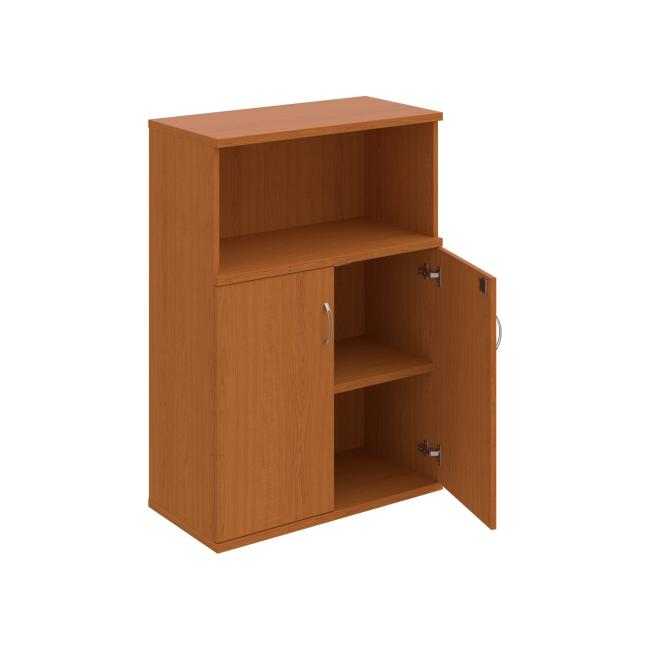 Strong shelf cabinet, lock, 80x115.2x40 cm, cherry/cherry