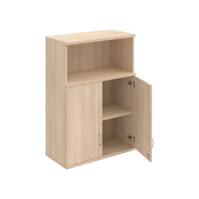 Strong shelf cabinet, lock, upper, 80x115.2x40 cm, agate/agate