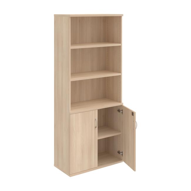 Strong shelf cabinet, lock, 80x192x40 cm, agate/agate