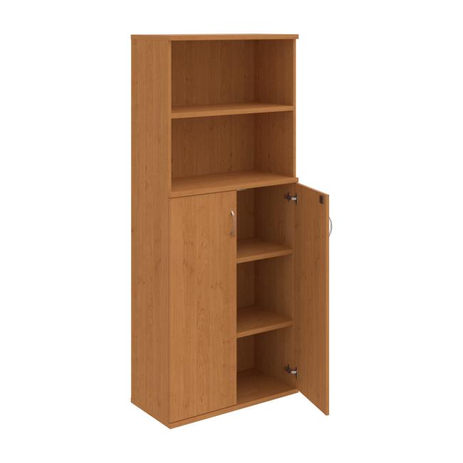 Strong shelf cabinet, lock, 80x192x40 cm, alder/alder