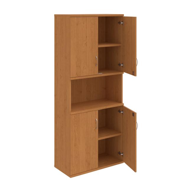 Strong shelf cabinet, lock, 80x192x40 cm, alder/alder