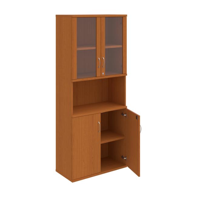 [ON803555] Policová skriňa Strong, zámok, 80x192x40 cm, čerešňa/čerešňa