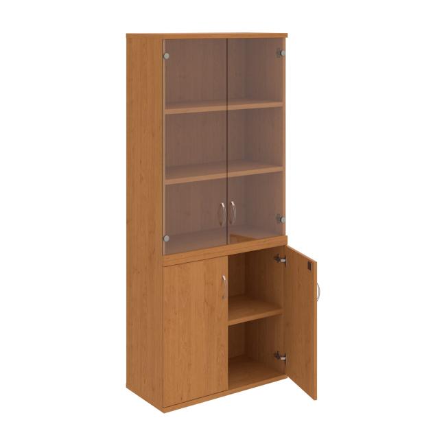 Strong shelf cabinet, lock, 80x192x40 cm, alder/alder