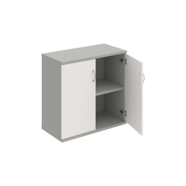 Strong shelf cabinet, 80x76.8x40 cm, white/grey