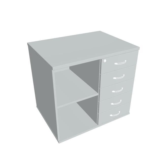 Additional cabinet for the Hobis table, lock, P, gray