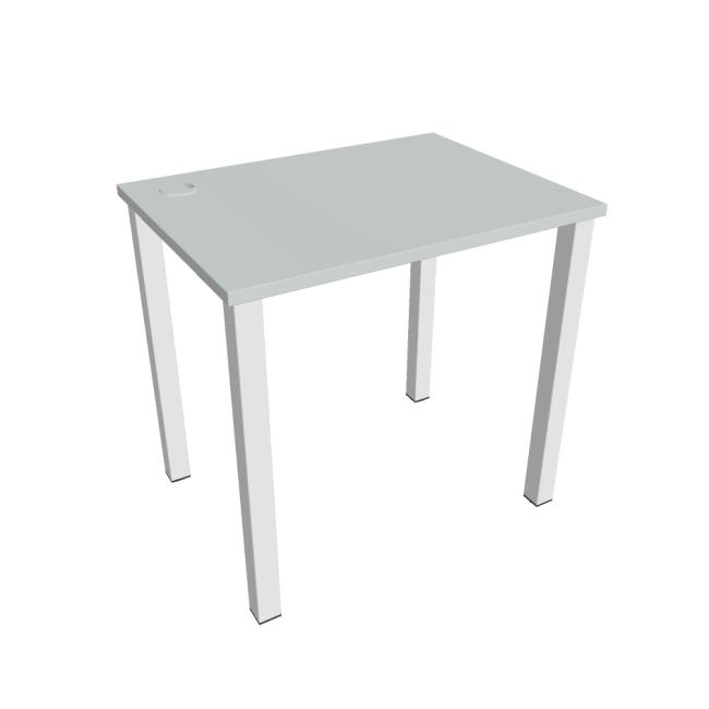 Uni work table, 80x75.5x60 cm, grey/white