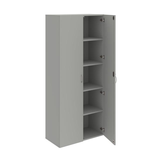 Drive shelf cabinet, lock, 80x185x42 cm, grey/grey