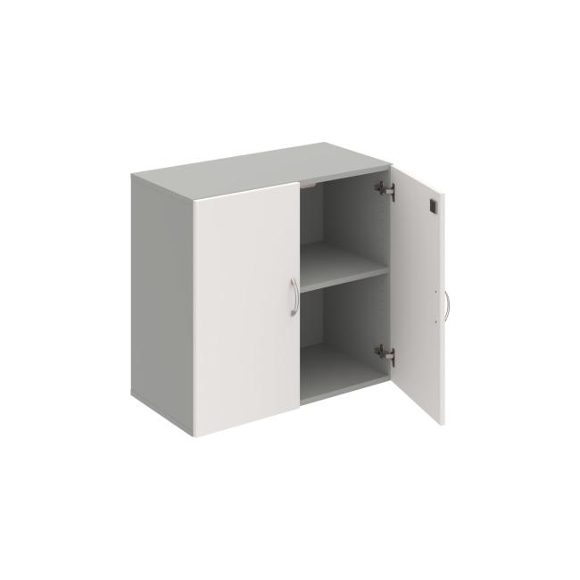 [ON805698] Drive shelf cabinet, lock, 80x74x42 cm, white/grey