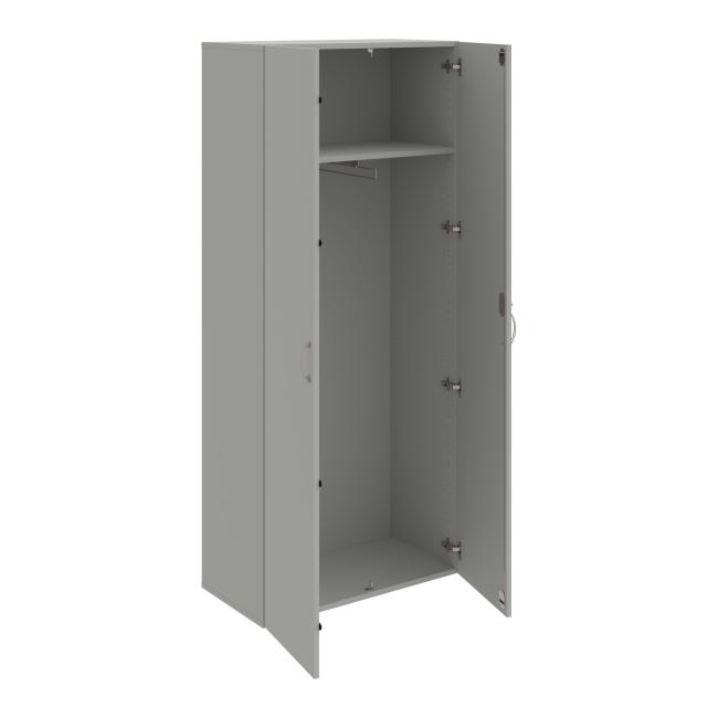 Drive wardrobe, lock, 80x185x42 cm, grey/grey