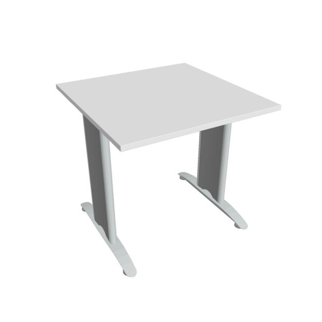 Flex meeting table, 80x75.5x80 cm, white/metal