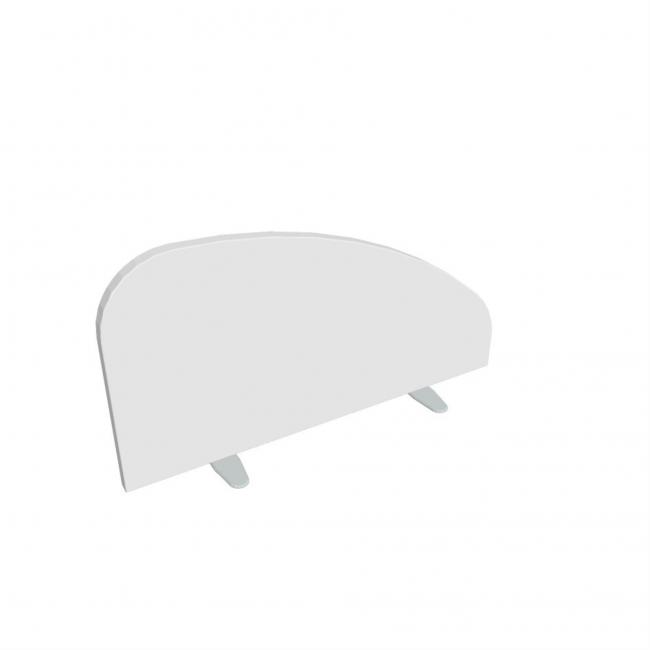 Hobis table screen, round, 80 cm, white