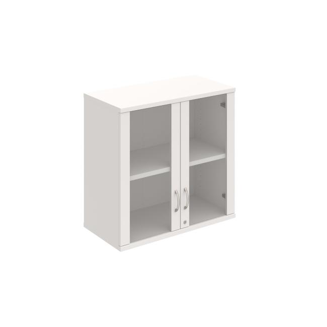 Strong shelf cabinet, lock, upper, 80x76.8x40 cm, white/white