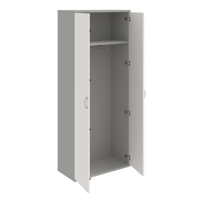 Strong wardrobe shelf, 80x192x40 cm, white/grey