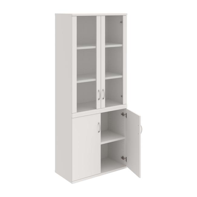 Strong shelf cabinet, 80x192x40 cm, white/white