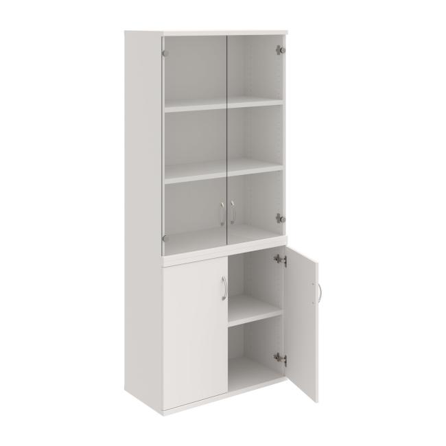 Strong shelf cabinet, 80x192x40 cm, white/white